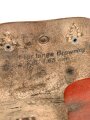 Luftwaffe Pistolentasche "für lange Browning Pistole Kl. 7,65" Getragenes Stück, datiert 1943