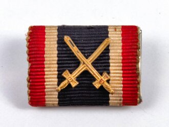 Bandspange, Kriegsverdienstkreuz 2. Klasse mit Schwertern, Breite 25 mm