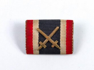 Bandspange, Kriegsverdienstkreuz 2. Klasse mit Schwertern, Breite 25 mm