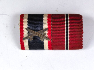 2er Bandspange, Kriegsverdienstkreuz 2. Klasse 1939 mit...