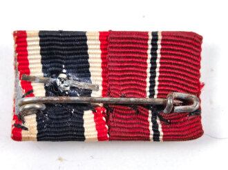 2er Bandspange, Kriegsverdienstkreuz 2. Klasse 1939 mit Schwertern und Medaille Winterschlacht im Osten, Breite 29 mm