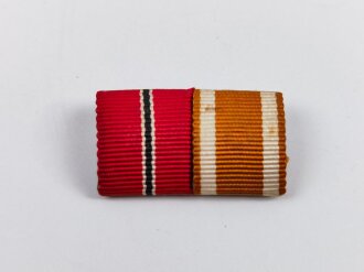 2er Bandspange, Medaille Winterschlacht im Osten und Schutzwall- Ehrenzeichen, Breite 30 mm