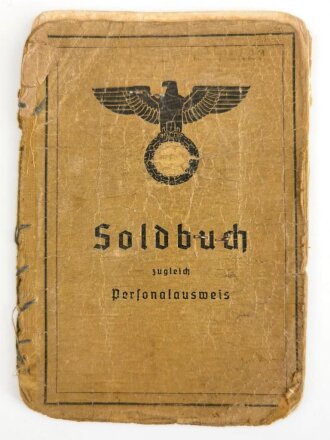 Soldbuch Heer, ausgestellt am 28.8.1939 bei Armee Nachrichen Regiment 558