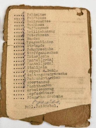 Soldbuch Heer, ausgestellt am 15.Oktober 1941 bei 1.Panzerjäger Ersatz Abteilung 33