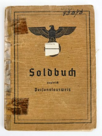 Soldbuch Heer, ausgestellt am 15.März 1941 bei 5.Kompanie Nachrichten Ersatz Abteilung 25.