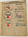 Soldbuch Heer, ausgestellt am 15.6.1943 bei 1.Inf. Pionierkompanie kroatische Ausbildungsbrigade