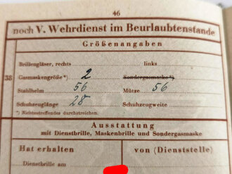 Wehrpaß Heer, ausgestellt am 1.5.1941 bei 2./ leichte Artillerie Ersatz Abteilung 17 Erlangen