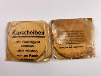 Gasmaske in Bereitschaftsbüchse der Wehrmacht. Trageriemen defekt, ungereinigt