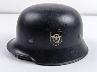 Stahlhelm Feuerwehr III.Reich. Originallack, ungereinigt,...