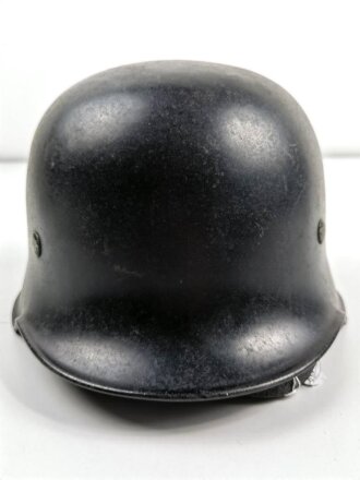 Stahlhelm Feuerwehr III.Reich. Originallack, ungereinigt, entnazifiziert