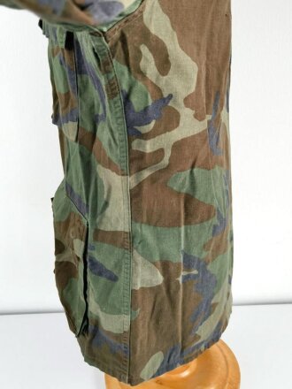 U.S. Army Woodland camo coat, used, size medium long