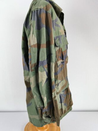 U.S. Army Woodland camo coat, used, size medium long