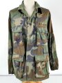 U.S. Army Woodland camo coat, used, size medium long