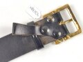 U.S. Garisson belt, black leather, total lengh 100cm