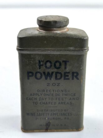 U.S. Army foot powder can, empty