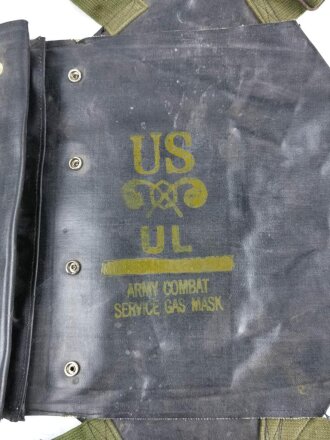 U.S. Army Rubber Combat Service mask bag, D-day, very...