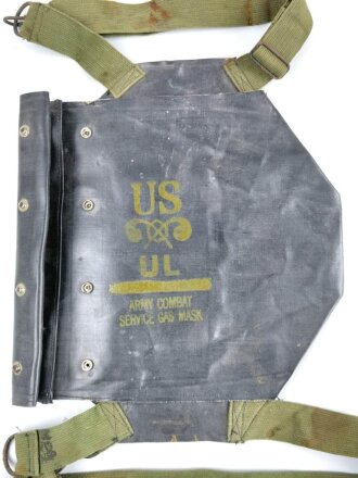 U.S. Army Rubber Combat Service mask bag, D-day, very...