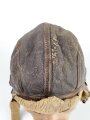 U.S. Army Air Force WWII, Type B-6 Flight Helmet. Uncleaned