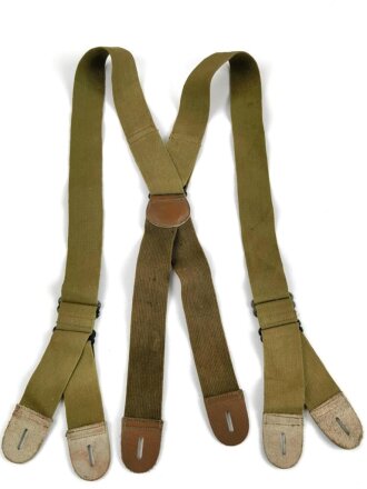 U.S.WWII suspenders, good condition , issued with M1942 jump trousers