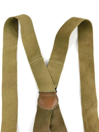 U.S.WWII suspenders, good condition , issued with M1942 jump trousers