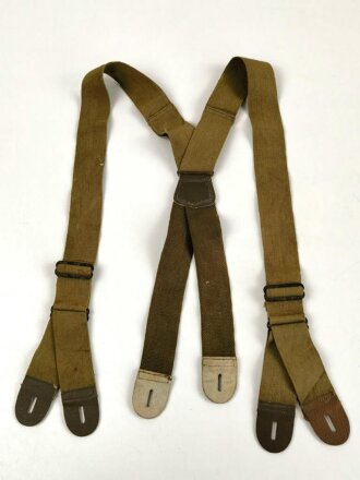 U.S.WWII suspenders, good condition , issued with M1942 jump trousers