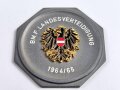 Österreich Bundesheer, nicht tragbare Plakette " BMF Landesverteidigung 1964/65" " Freizeitgestaltung des Öst. Bundesheeres 1.Preis" in zugehörigem Etui