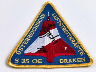 Österreich Ärmelabzeichen " Österreichische Luftstreitkräfte S 35 OE Draken"