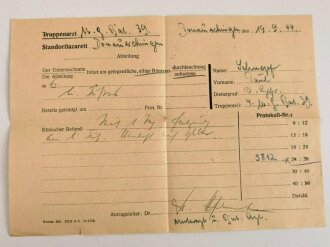 Wehrpaß Heer, ausgestellt 29.5.1941 bei Infanterie Nachrichten E/ Kompanie 35 Heilbronn