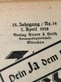 Münchner Illustrierte Presse, Nr. 14 vom 7. April 1938 "Hermann Göring in Wien"