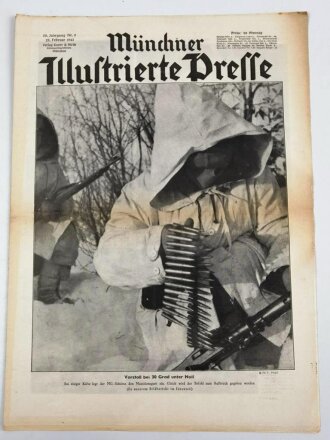 Münchner Illustrierte Presse, Nr. 8 vom 25. Febuar 1943 "Vorstoß bei 30 Grad unter Null"