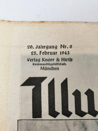 Münchner Illustrierte Presse, Nr. 8 vom 25. Febuar 1943 "Vorstoß bei 30 Grad unter Null"