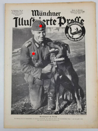 Münchner Illustrierte Presse, Nr.47 vom 23. November 1939 "Meldehund im Dienst"