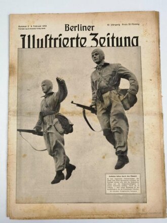 Berliner Illustrierte Zeitung, Nr.5 vom 4. Febrauar 1943 "Soldaten fallen durch den Himmel."