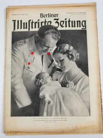 Berliner Illustrierte Zeitung, Nr. 28 vom 14. Juli 1938 "Die erste Aufnahme der Familie Göring"