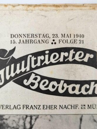 Illustrierter Beobachter, Nr. 21 vom 23. Mai 1940 "Der Oberste Befehlshaber zeichnet Stoßtruppenführer eines Fallschirmjägerregiments mit dem Ritterkreuz des Eisernen Kreuzes aus."