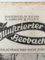 Illustrierter Beobachter, Nr. 21 vom 23. Mai 1940 "Der Oberste Befehlshaber zeichnet Stoßtruppenführer eines Fallschirmjägerregiments mit dem Ritterkreuz des Eisernen Kreuzes aus."