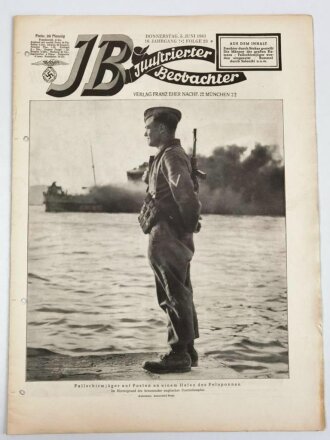 Illustrierter Beobachter, Nr. 23 vom 5. Juni 1941 "Fallschirmjäger auf Posten an einem Hafen des Peloponnes"