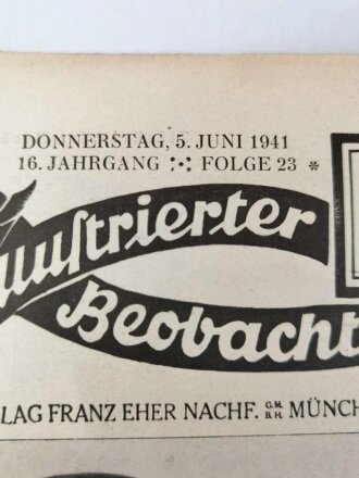 Illustrierter Beobachter, Nr. 23 vom 5. Juni 1941 "Fallschirmjäger auf Posten an einem Hafen des Peloponnes"