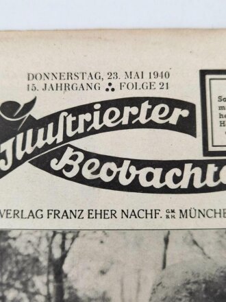 Illustrierter Beobachter, Nr. 21 vom 23. Mai 1940 "Der Oberste Befehlshaber zeichnet Stoßtruppenführer eines Fallschirmjägerregiments mit dem Ritterkreuz des Eisernen Kreuzes aus."