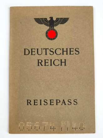 Deutsches Reich, Reisepass, blanko, mit Merkblatt für Reisen in das Ausland