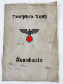 Deutsches Reich, Kennkarte, datiert 1944