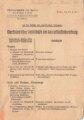 Merkblatt Nr. 75 "Merkblatt über Selbsthilfe bei Kampfstoffeinwirkung, datiert 1941 für das Soldbuch zum einlegen