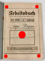 Arbeitsbuch für eines Prokurist bei einer Versicherung in Reichenberg, datiert 1942