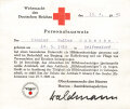 Wehrmacht des Deutschen Reiches, Personalausweis als Hilfskrankenträger eines Pioniers, datiert 1941