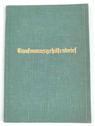 Kaufmannsgehilfenbrief der Industrie und Handelskammer Karlsruhe, datiert 1941
