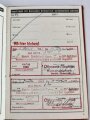 Deutsche Arbeitsfront Mitgliedsbuch eine Angehörigen aus dem Gau Westmark, Kaiserslautern, datiert 1943