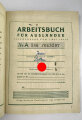 Arbeitsbuch für Ausländer eines Mannes aus Frankreich der als Postarbeiter beim Lager ausländischer Arbeiter der Deutschen Reichspost Wien arbeitete, datiert 1944