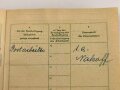 Arbeitsbuch für Ausländer eines Mannes aus Frankreich der als Postarbeiter beim Lager ausländischer Arbeiter der Deutschen Reichspost Wien arbeitete, datiert 1944