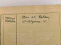 Arbeitsbuch für Ausländer einer Frau aus Frankreich die als Buchhalterin in Wien bei der Länderbank arbeitete, datiert 1944