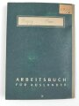 Arbeitsbuch für Ausländer eines Mannes aus Frankreich der als Postarbeiter beim Lager ausländischer Arbeiter der Deutschen Reichspost Wien arbeitete, datiert 1944